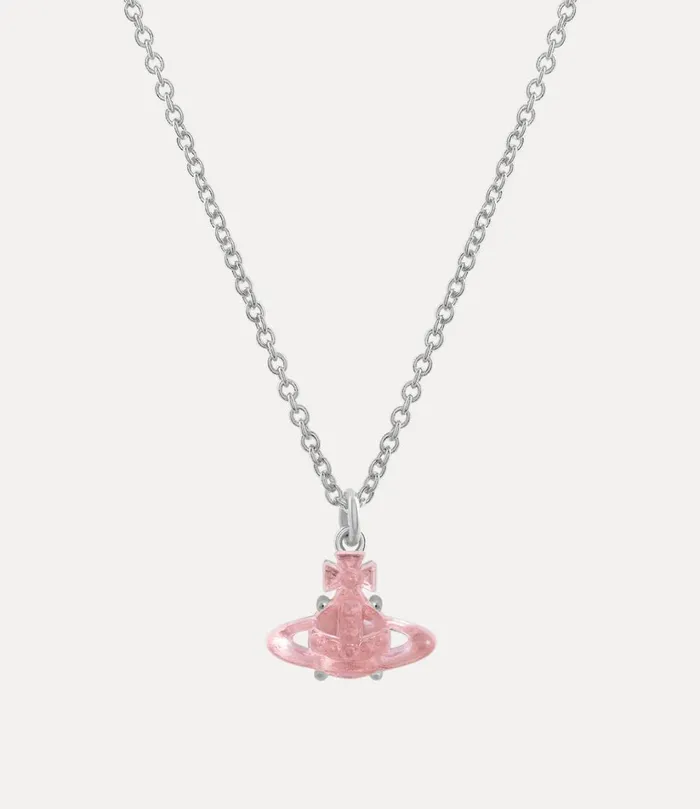 Vivienne Westwood Necklaces Women Tammy Pendant Necklace Platinum Pink Cz