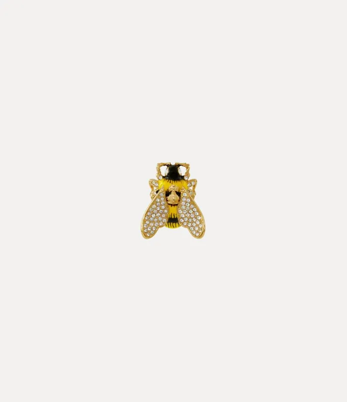 Vivienne Westwood Other Jewellery Women Bumble Bee Brooch Gold White Crystal Black Yellow Enamel