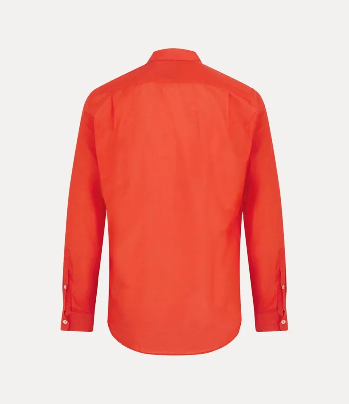 Vivienne Westwood Shirts Men Two Button Krall Shirt Orange