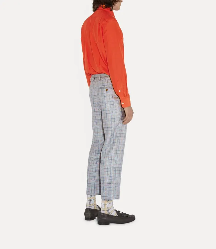 Vivienne Westwood Shirts Men Two Button Krall Shirt Orange