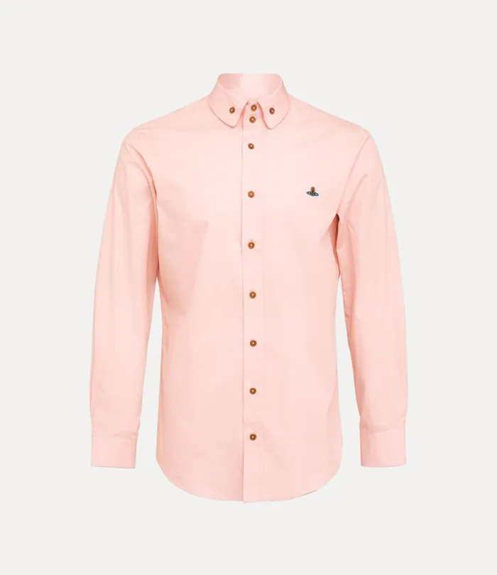 Vivienne Westwood Shirts Men Two Button Krall Shirt Pink