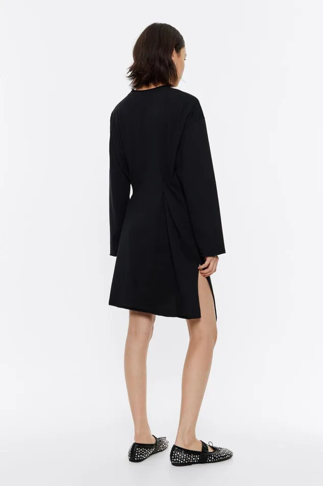 Washed Black Aline Mini Dress Washed Black Women Bimba Y Lola Dresses And Jumpsuits Washed Black Aline Mini Dress Washed Black Women Bimba Y Lola Dresses And Jumpsuits