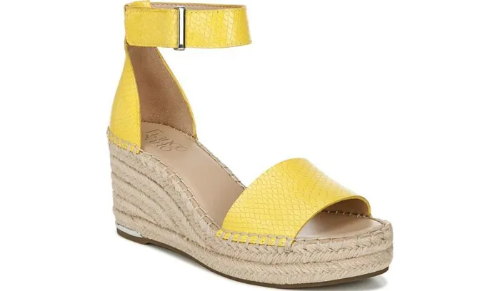 Wedge Sandals Women Franco Sarto Franco Clemens 4 Espadrille Wedge Sandal Yellow Wedge Sandals Women Franco Sarto Franco Clemens 4 Espadrille Wedge Sandal Yellow