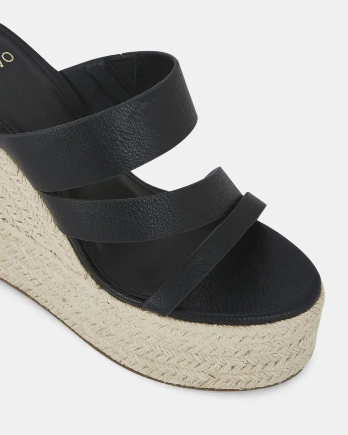 Wedges NOVO Shoes Women WEDNESDAY BLACK