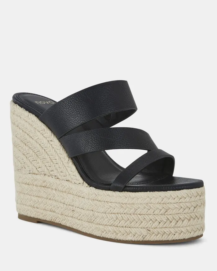 Wedges NOVO Shoes Women WEDNESDAY BLACK