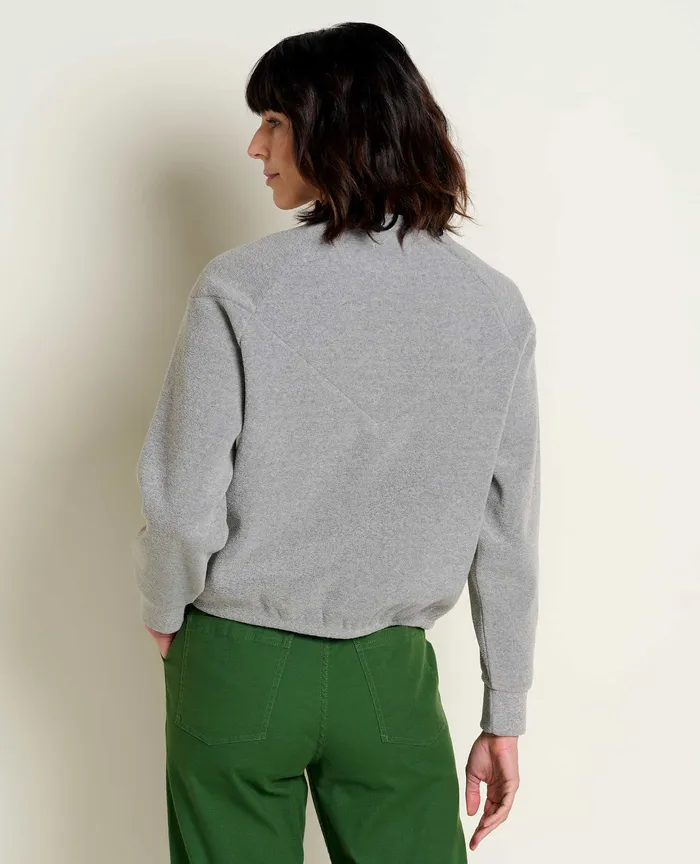 Whitney Terry Pullover Light Heather Grey Women8217s Tops and TShirts ToadandCo