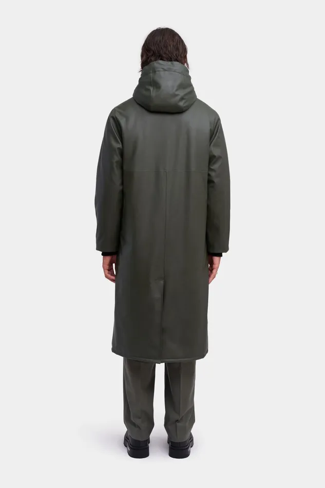 Winter Coats Men Stutterheim Stockholm Long Winter Jacket Green
