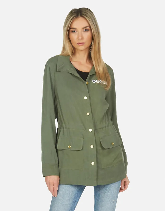 Women039s Ashanti Bracelet Lip Military Lauren Moshi Jackets
