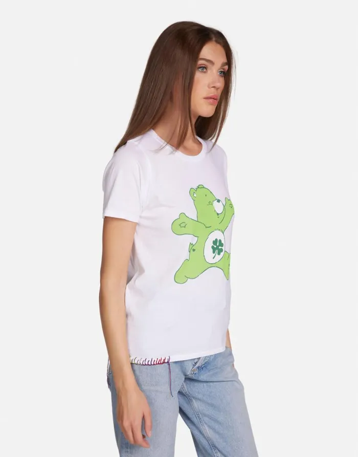 Women039s Croft Good Luck Bear White Lauren Moshi Short Sleeve