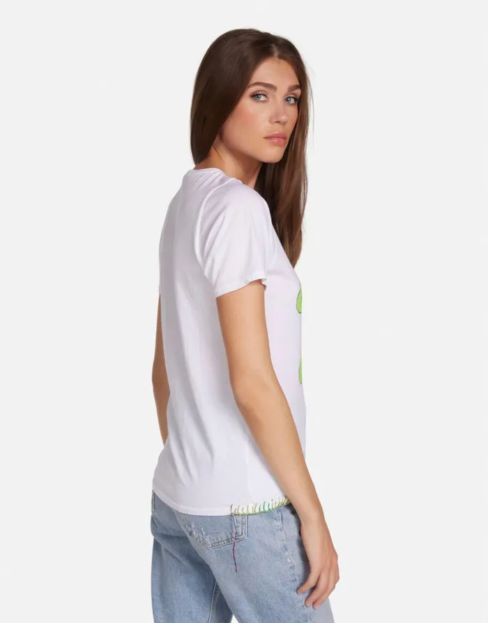 Women039s Croft Good Luck Bear White Lauren Moshi Short Sleeve