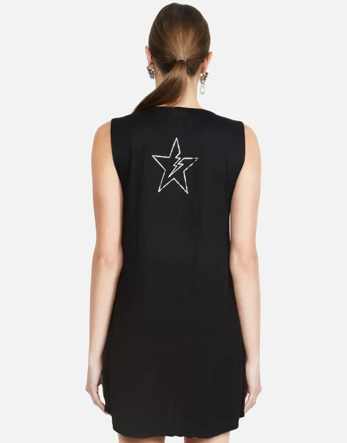 Women039s Deanna Lightning Star Black Lauren Moshi Dresses
