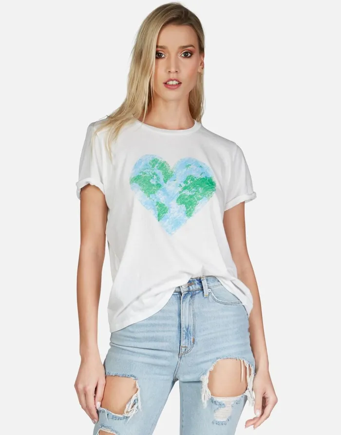 Women039s Edda World Love Milk Lauren Moshi Short Sleeve