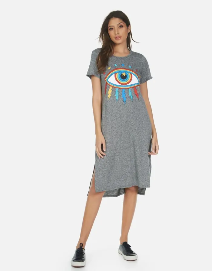 Women039s Genesis Rainbow Lightning Eye Heather Grey Lauren Moshi Dresses