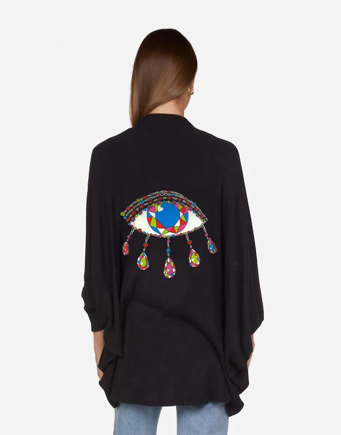 Women039s Isla Diamond Evil Eye Black Lauren Moshi Sweaters and Knits