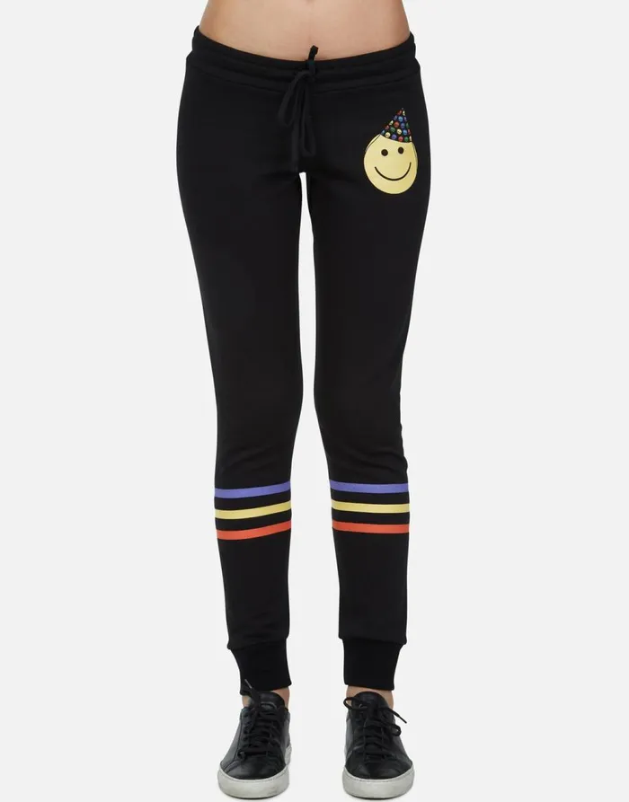 Women039s Jess Party Hat Black Lauren Moshi Long Sweatpants