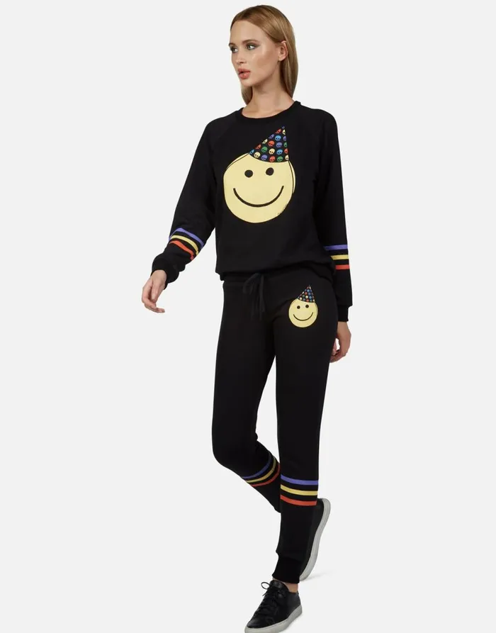 Women039s Jess Party Hat Black Lauren Moshi Long Sweatpants