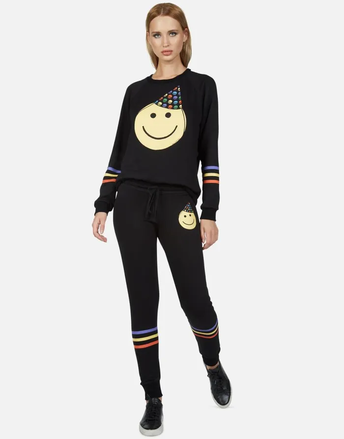 Women039s Jess Party Hat Black Lauren Moshi Long Sweatpants