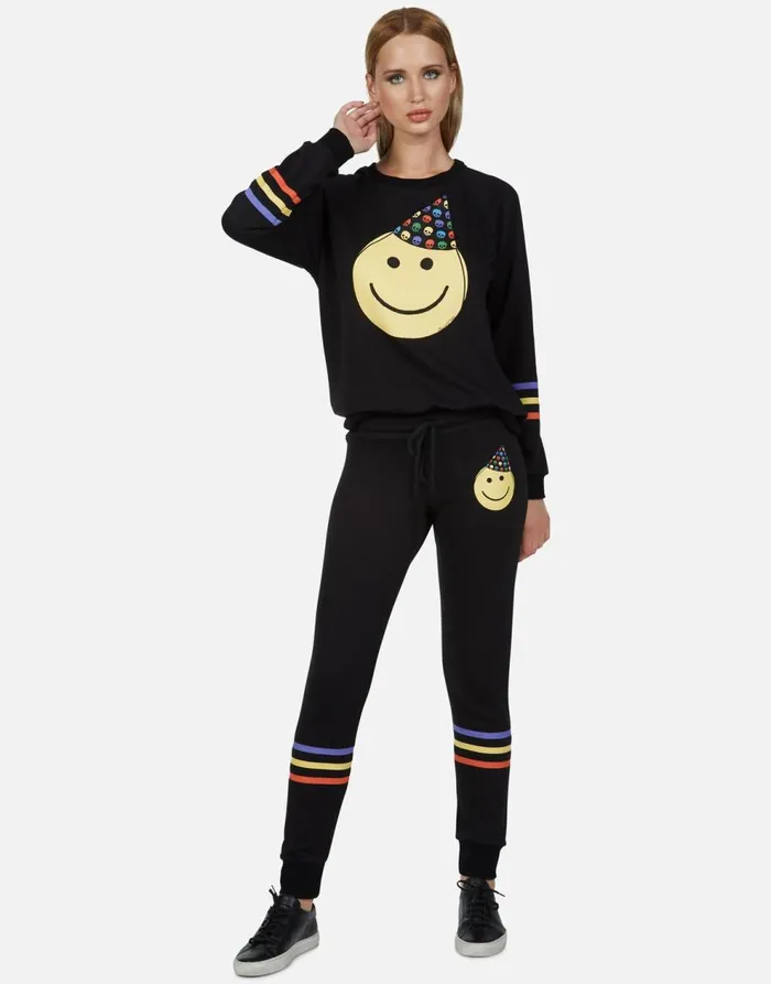 Women039s Jess Party Hat Black Lauren Moshi Long Sweatpants