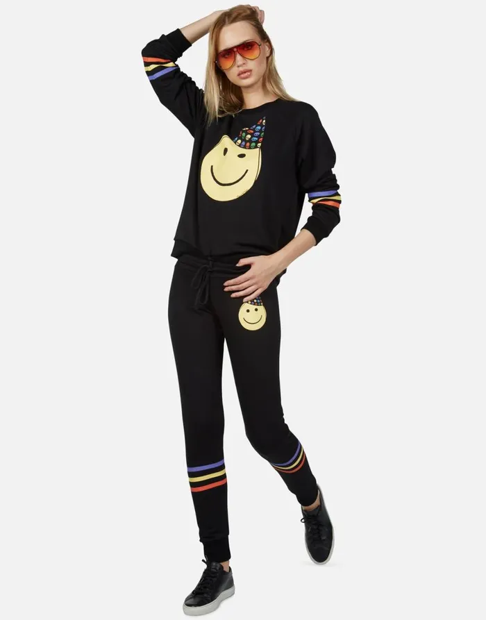 Women039s Jess Party Hat Black Lauren Moshi Long Sweatpants