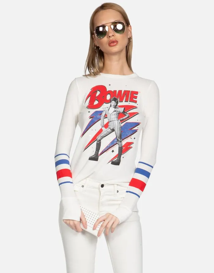 Women039s McKinley Bowie Stardust Milk Lauren Moshi Long Sleeve