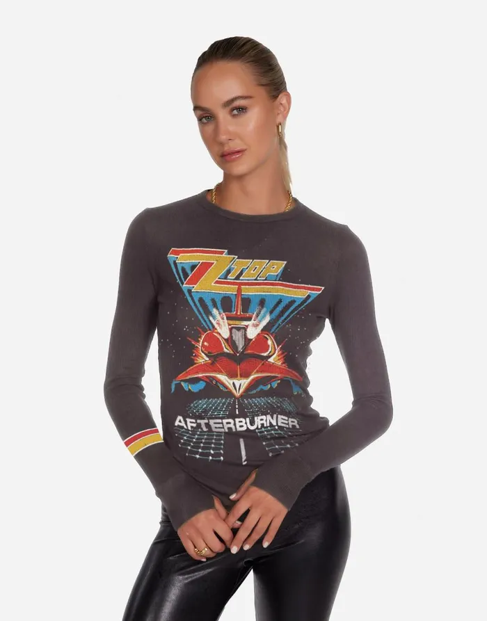 Women039s McKinley ZZ Top Afterburner Vintage Black Lauren Moshi Long Sleeve