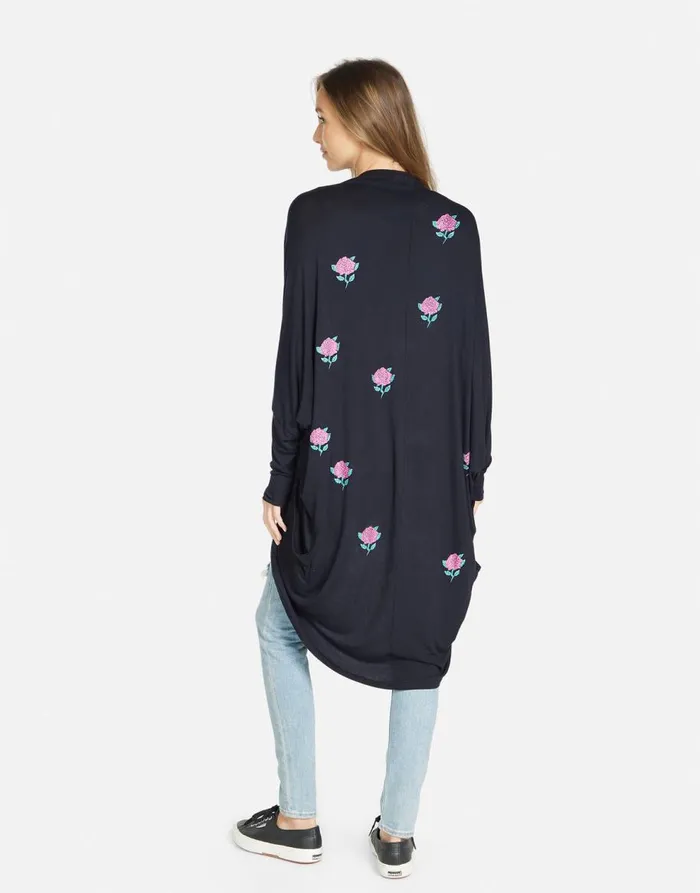 Women039s Ramona Crystal Roses Black Lauren Moshi Sweaters and Knits