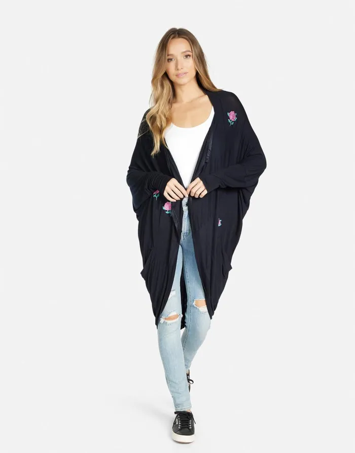 Women039s Ramona Crystal Roses Black Lauren Moshi Sweaters and Knits