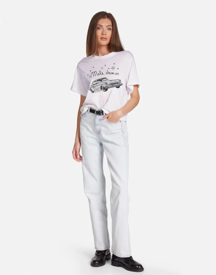 Women039s Rue Mels Route 66 White Lauren Moshi Short Sleeve