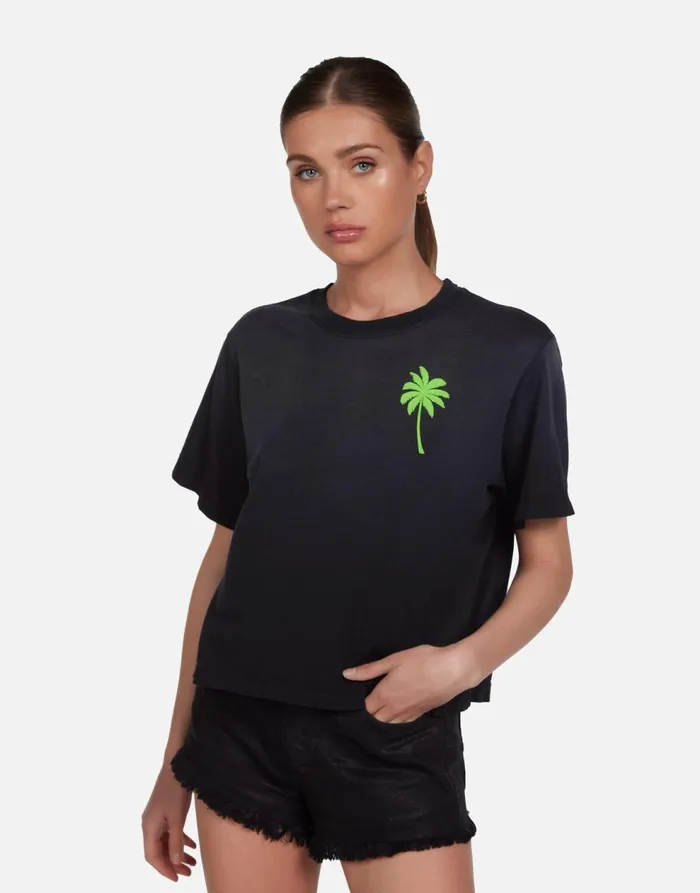 Women039s Rue Tropical Shark Jet Black Ombre Lauren Moshi Short Sleeve