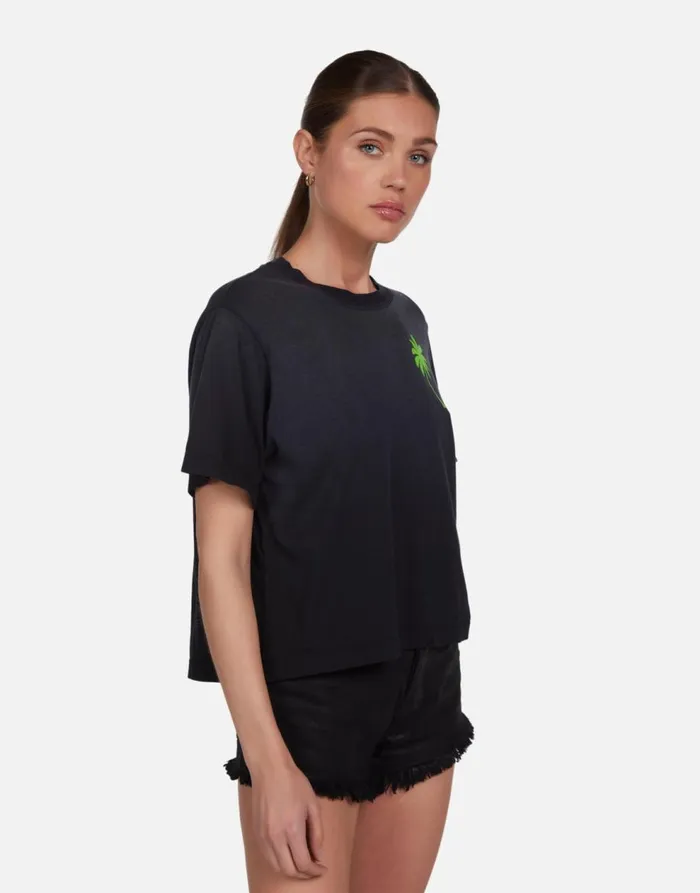 Women039s Rue Tropical Shark Jet Black Ombre Lauren Moshi Short Sleeve