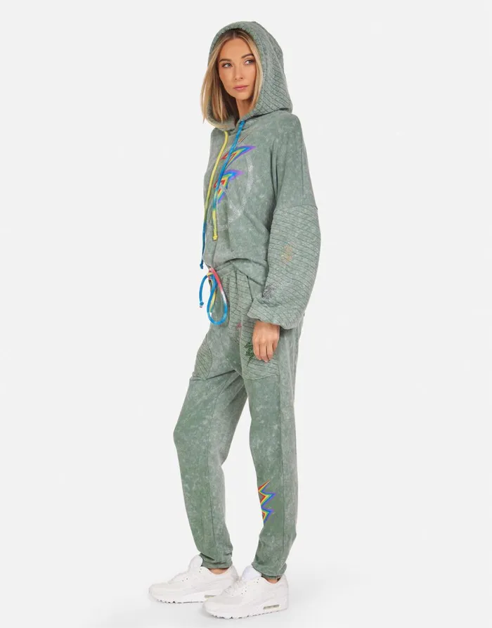 Women039s Serilda Crystal Lightning Peace Military Mineral Primary Tie Dye Lauren Moshi Hoodies