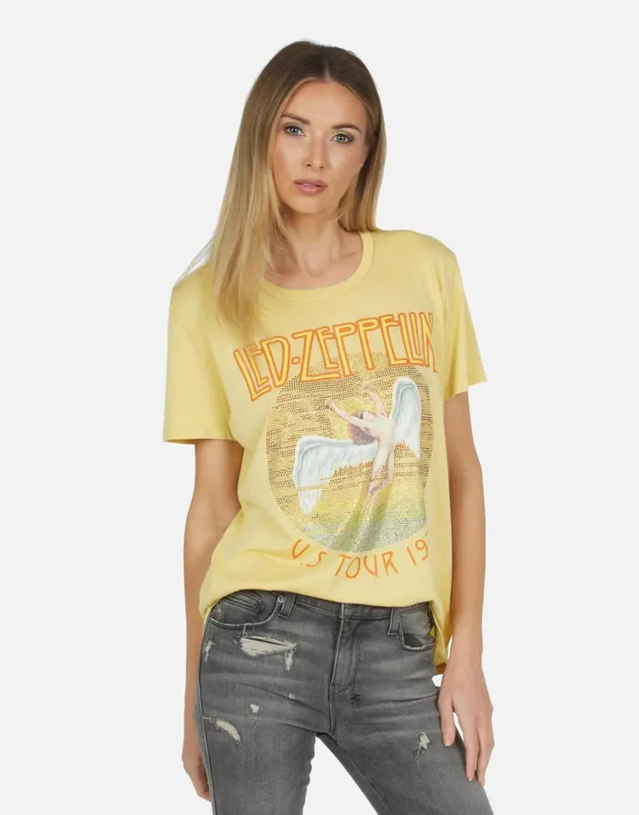 Women039s Wolf Led Zeppelin Pollen Lauren Moshi Short Sleeve