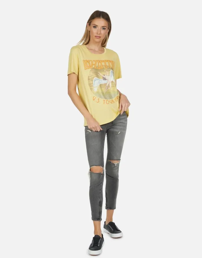 Women039s Wolf Led Zeppelin Pollen Lauren Moshi Short Sleeve