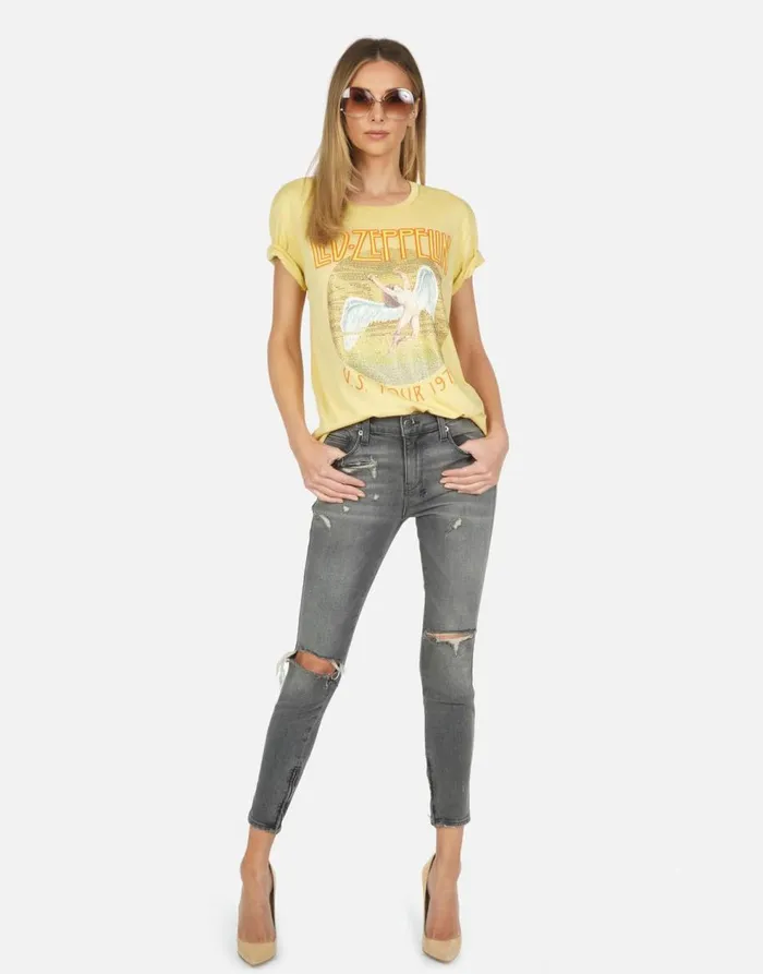 Women039s Wolf Led Zeppelin Pollen Lauren Moshi Short Sleeve