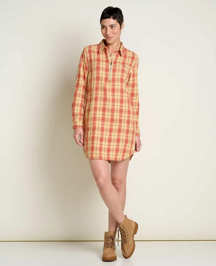 Women8217s Bodie Quarter Zip Dress Winterberry Dresses ToadandCo