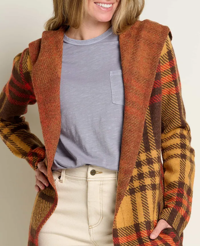 Women8217s Sweaters ToadandCo Merino Heartfelt Hoodie Dark Roast