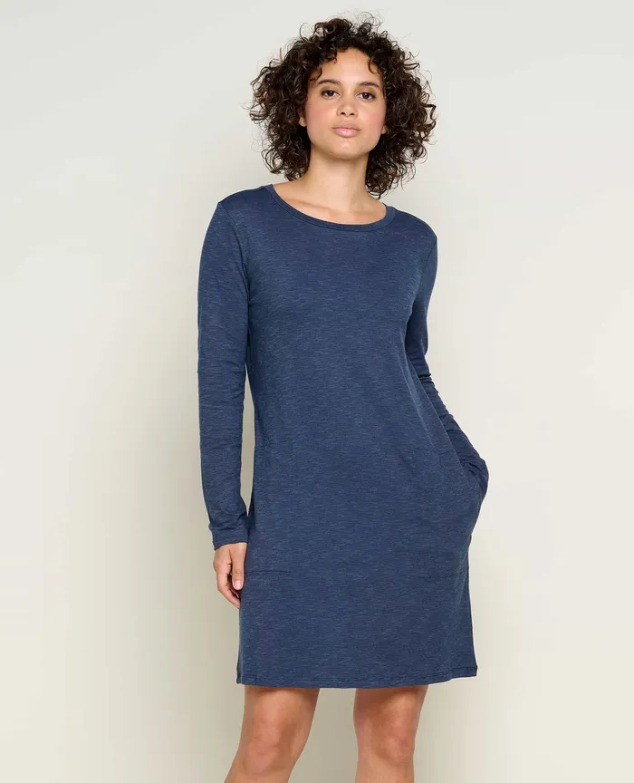 Women8217s ToadandCo Windmere II Long Sleeve Dress True Navy Dresses