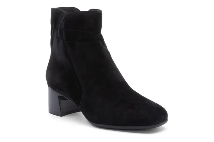 Women ABEO Footwear Boots Avenue Mid Black Suede