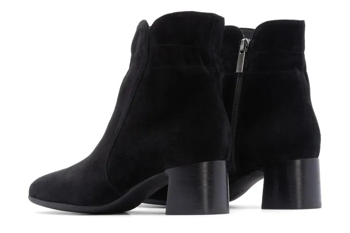 Women ABEO Footwear Boots Avenue Mid Black Suede Women ABEO Footwear Boots Avenue Mid Black Suede
