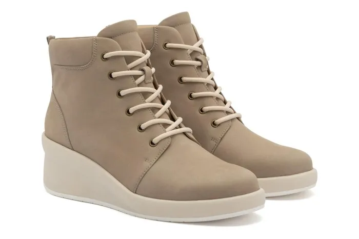 Women ABEO Footwear Boots Passage Lace Up Beige Women ABEO Footwear Boots Passage Lace Up Beige