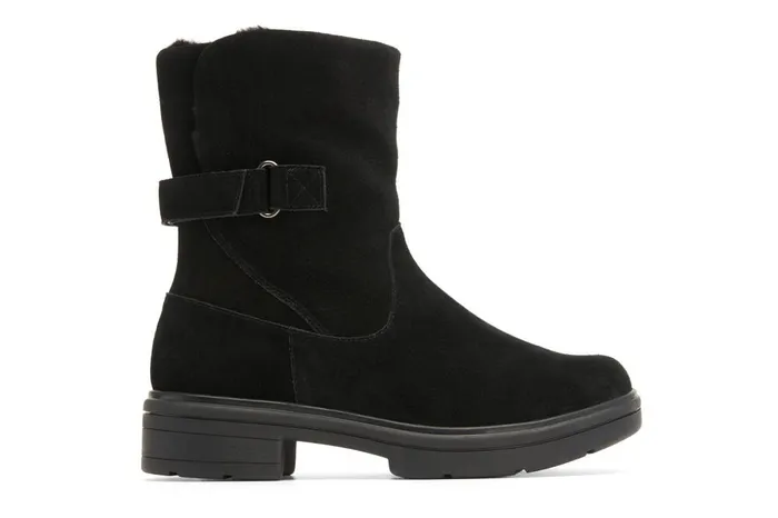 Women ABEO Footwear Boots Vista Mid Boot Black Suede Women ABEO Footwear Boots Vista Mid Boot Black Suede