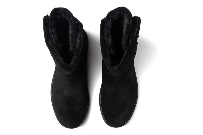 Women ABEO Footwear Boots Vista Mid Boot Black Suede Women ABEO Footwear Boots Vista Mid Boot Black Suede