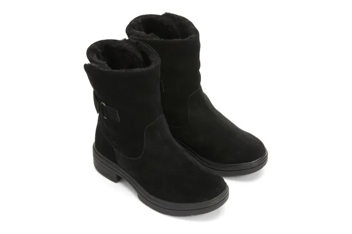 Women ABEO Footwear Boots Vista Mid Boot Black Suede Women ABEO Footwear Boots Vista Mid Boot Black Suede