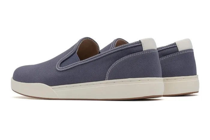 Women ABEO Footwear Casual Shoes Encore Slip On Navy Canvas Women ABEO Footwear Casual Shoes Encore Slip On Navy Canvas