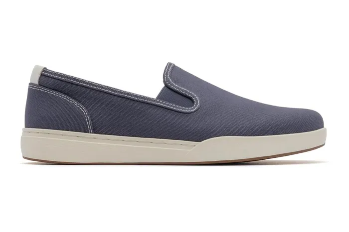 Women ABEO Footwear Casual Shoes Encore Slip On Navy Canvas Women ABEO Footwear Casual Shoes Encore Slip On Navy Canvas