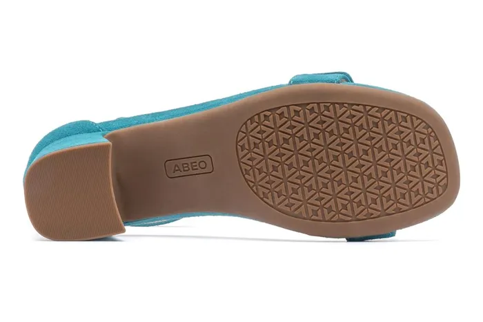Women ABEO Footwear Sandals Avenue Strap Teal Suede Women ABEO Footwear Sandals Avenue Strap Teal Suede