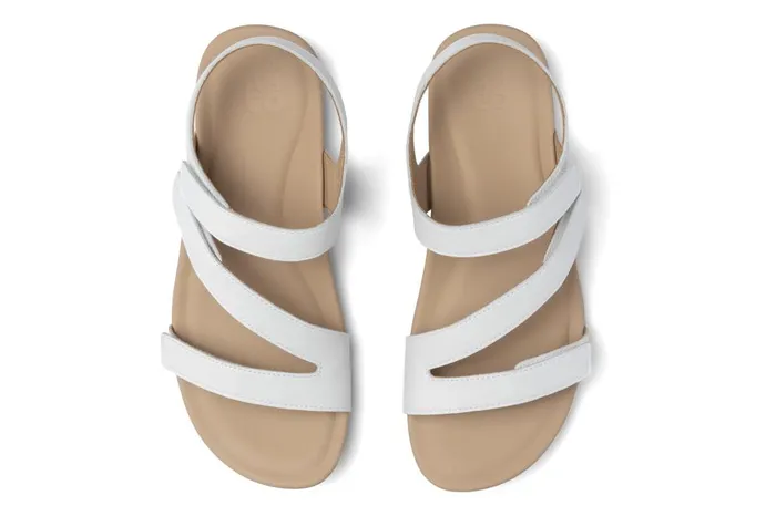 Women ABEO Footwear Sandals Oasis Sandal White Women ABEO Footwear Sandals Oasis Sandal White