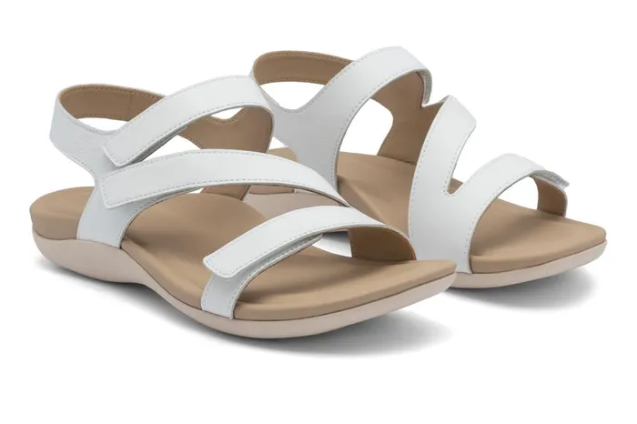 Women ABEO Footwear Sandals Oasis Sandal White Women ABEO Footwear Sandals Oasis Sandal White
