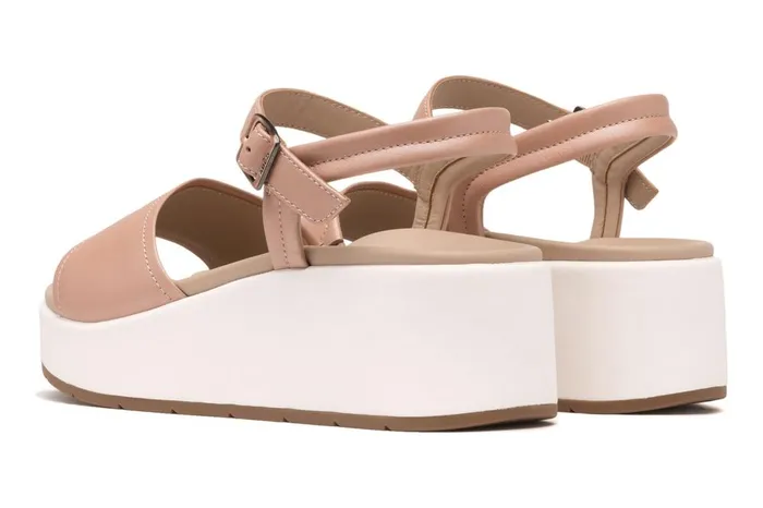 Women ABEO Footwear Sandals Solstice Buckle Sandal Rose Gold Leather Women ABEO Footwear Sandals Solstice Buckle Sandal Rose Gold Leather