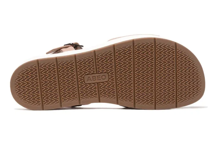 Women ABEO Footwear Sandals Solstice Buckle Sandal Rose Gold Leather Women ABEO Footwear Sandals Solstice Buckle Sandal Rose Gold Leather